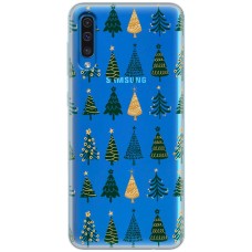 Чохол для Samsung Galaxy A50 / A50s / A30s MixCase Новий рік патерн ялинки в ряд