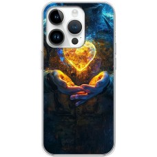 Чохол для iPhone 15 Pro MixCase асорті Серце в долонях