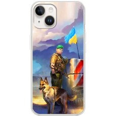 Чохол для iPhone 15 MixCase патріотичні прикордонники