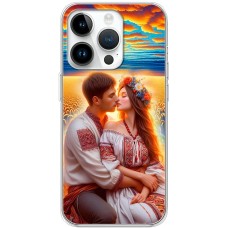Чохол для iPhone 15 Pro MixCase патріотичні поцілунок