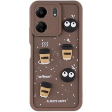 Чохол TPU Toys Case для Xiaomi Redmi 13C / Poco C65 Brown / Always Happy