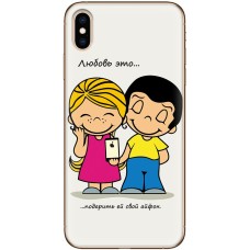 Чехол для iPhone X / Xs Mixcase для влюбленных 26