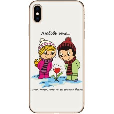 Чехол для iPhone X / Xs Mixcase для влюбленных 27