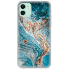Чохол для iPhone 11 MixCase мармур бірюзовий