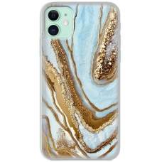 Чохол для iPhone 11 MixCase мармур світло-бірюзовий I