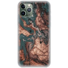 Чохол для iPhone 11 Pro MixCase мармур темно-зелений