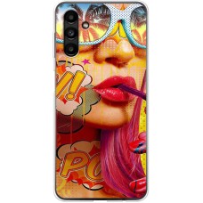 Чохол для Samsung Galaxy A14 MixCase Yellow Girl Pop Art