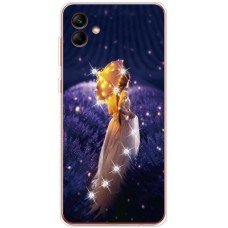 Чохол для Samsung Galaxy A04e (A042) MixCase зі стразами Girl with Umbrella