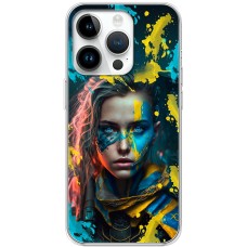 Чохол для iPhone 15 Pro MixCase патріотичні воєвнича Українка