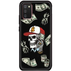 Чохол для Samsung Galaxy A02s (A025) MixCase гроші череп