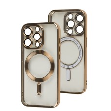 Чохол для iPhone 15 Pro Berlia MagSafe gold
