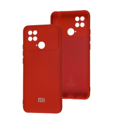 Чохол для Xiaomi Poco С40 Silicone Full camera червоний