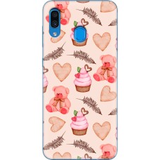 Чохол для Samsung Galaxy A20 / A30 MixCase день закоханих плюшевий ведмедик