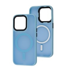 Чохол для iPhone 15 Pro Cosmic Magnetic MagSafe light blue