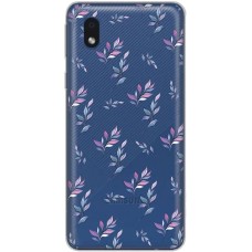 Чохол для Samsung Galaxy A01 Core (A013) Mixcase квіти патерн гілки з градієнтом