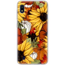 Чохол для Samsung Galaxy A10 (A105) MixCase осінь гарбузи і соняшники