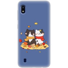Чохол для Samsung Galaxy A10 (A105) MixCase осінь котяча осінь