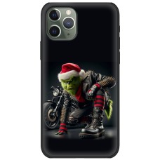 Чохол для iPhone 11 Pro MixCase Новий рік Грінч байкер