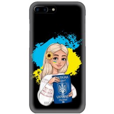Чохол для iPhone 7 Plus / 8 Plus MixCase патріотичні паспорт українки