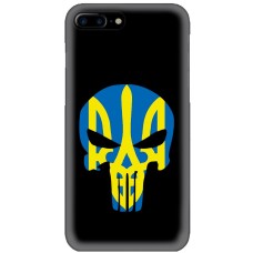 Чохол для iPhone 7 Plus / 8 Plus MixCase патріотичні жовто-блакитний череп