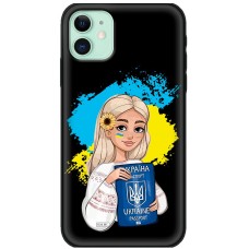 Чохол для iPhone 11 MixCase патріотичні паспорт українки