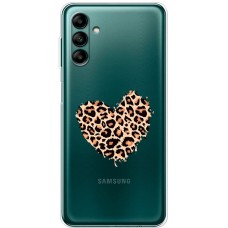 Чохол для Samsung Galaxy A04S (A047) MixCase Леопард серце