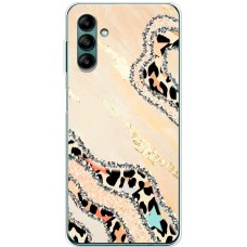Чохол для Samsung Galaxy A04S (A047) MixCase Леопард кристал