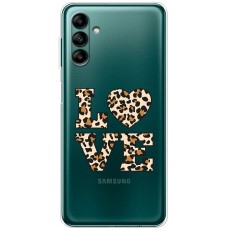 Чохол для Samsung Galaxy A04S (A047) MixCase Леопард love