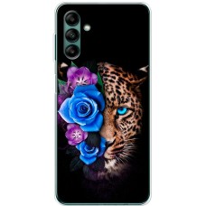 Чохол для Samsung Galaxy A04S (A047) MixCase Леопард у квітах
