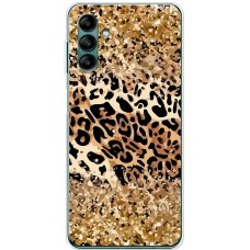 Чохол для Samsung Galaxy A04S (A047) MixCase Леопард в блискітках