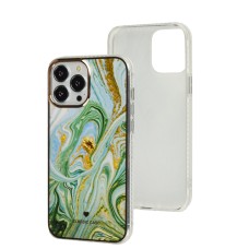 Чохол для iPhone 13 Pro Max Мармур green