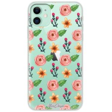 Чохол для iPhone 11 Mixcase квіти патерн троянди з жовтими квітами та гілками