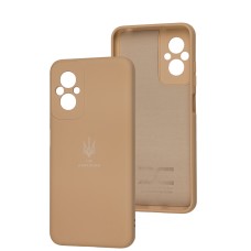 Чохол для Xiaomi Poco M5 Silicone Full Тризуб пудра