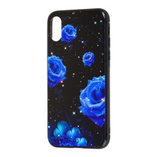 Чохол для iPhone Xs glass троянда