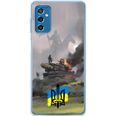 Чохол для Samsung Galaxy M52 (M526) MixCase патріотичні танк у вогні