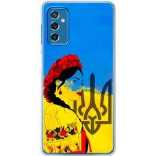 Чохол для Samsung Galaxy M52 (M526) MixCase патріотичні українка у вишиванці
