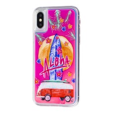 Чохол для iPhone X / Xs "Neon пісок" Aloha