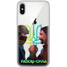 Чохол для iPhone X / Xs MixCase волонтер разом сила