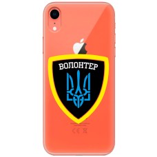Чохол для iPhone Xr MixCase волонтер Герб