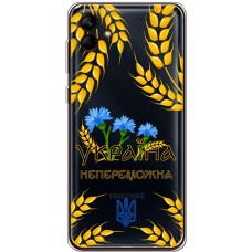 Чохол для Samsung Galaxy A04e (A042) MixCase патріотичні Україна непереможна