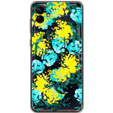Чохол для Samsung Galaxy A04e (A042) MixCase патріотичні жовто-блакитні квіти