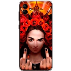 Чохол для Samsung Galaxy A04e (A042) MixCase патріотичні Чарівна Українка