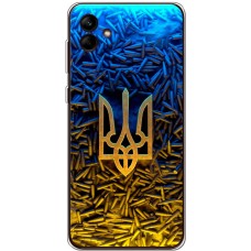 Чохол для Samsung Galaxy A04e (A042) MixCase патріотичні Тризум серед куль