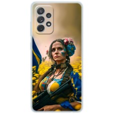 Чохол для Samsung Galaxy A33 5G MixCase патріотичні ніжна Українка