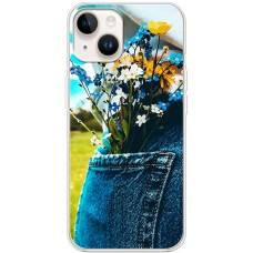 Чохол для iPhone 15 MixCase патріотичні квіти України