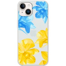 Чохол для iPhone 15 MixCase патріотичні синьо-жовті квіти