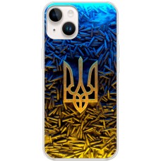 Чохол для iPhone 15 MixCase патріотичні Тризум серед куль
