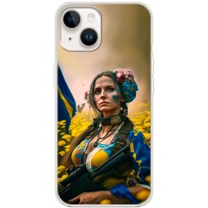 Чохол для iPhone 15 MixCase патріотичні ніжна Українка