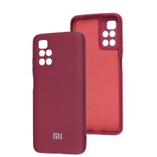Чохол для Xiaomi Redmi 10 Full camera бордовий