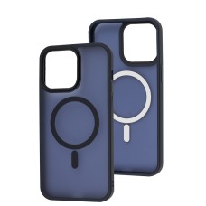 Чохол для iPhone 14 Pro Max WAVE Matte Insane MagSafe midnight blue